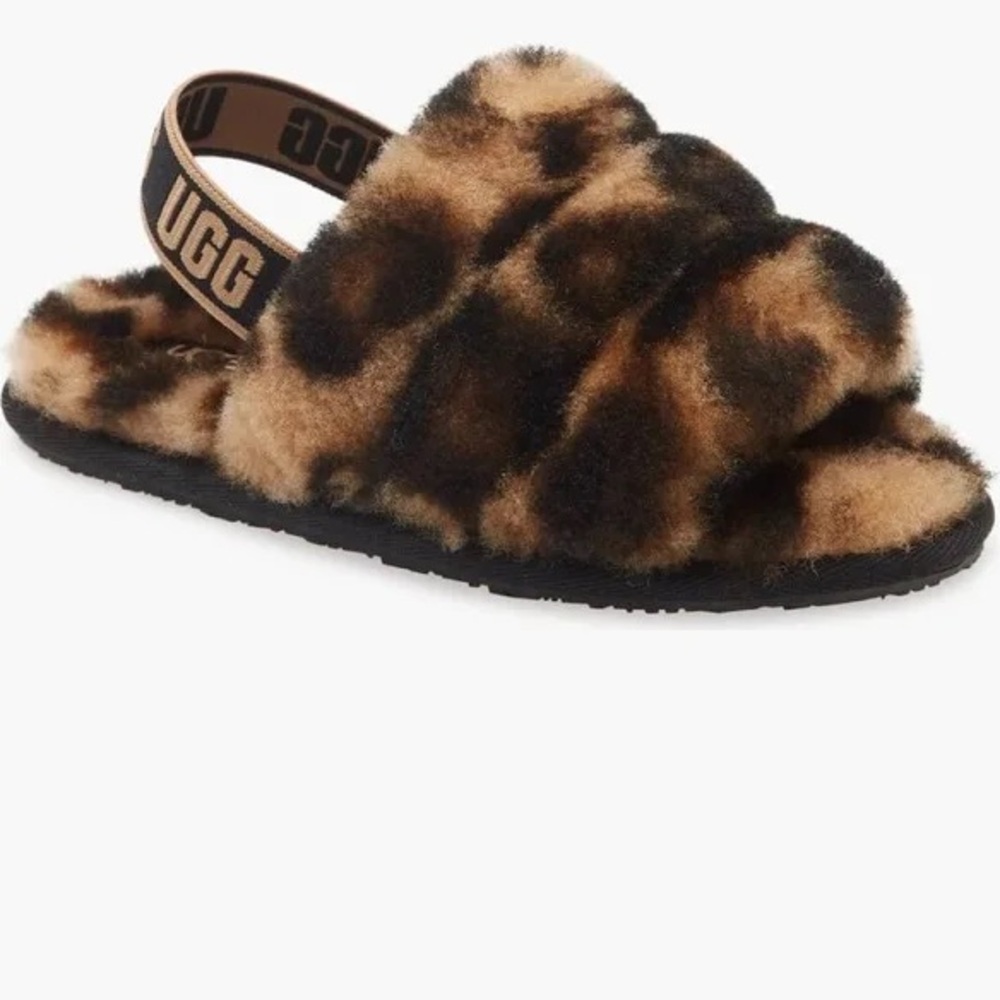 UGG® Fluff Yeah Genuine Shearling
Slide Sandal - Toddler